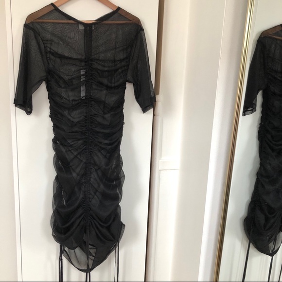 Need Supply mesh ruched dress - Picture 2 of 5